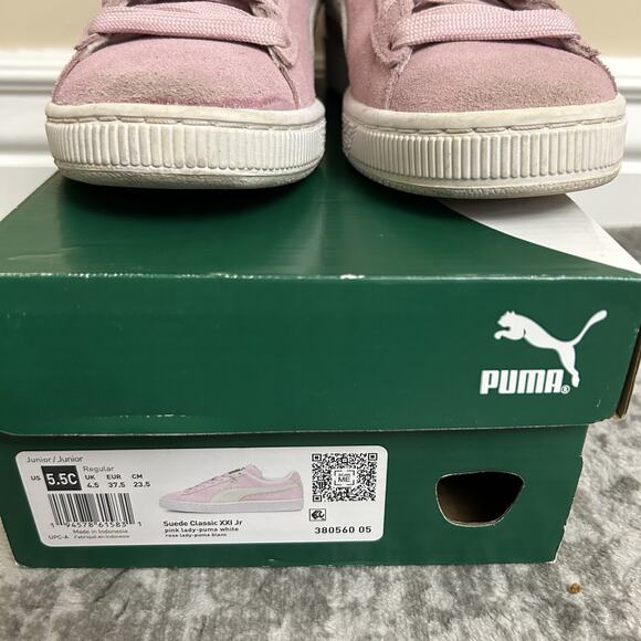 Puma Suede Classic XXI Jr pink lady-puma white rose lady-puma blanc - Picture 2 of 13